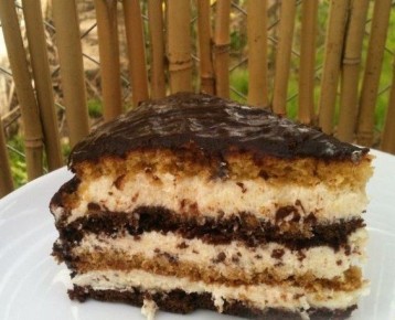 Необычный торт «Птичье молоко» с манкой и лимоном