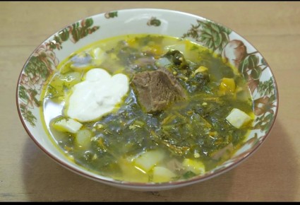 Зелёный борщ: как приготовить любимый щавелевый суп