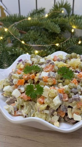 Салат Оливье: Как приготовить классическое угощение с говядиной