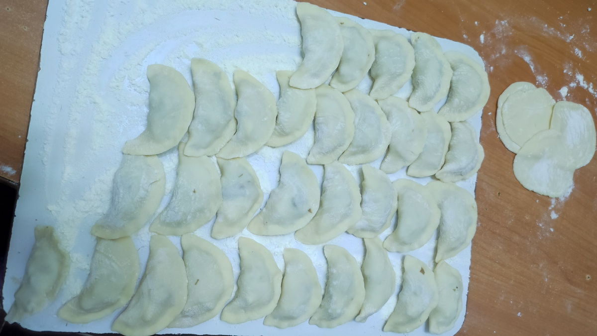 Вареники с грибами