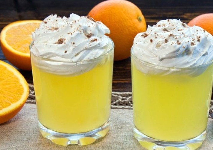 Незабываемый десерт: Апельсиновый кисель с белковым кремом