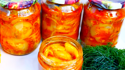 Потрясающий салат из кабачков на зиму: просто и вкусно