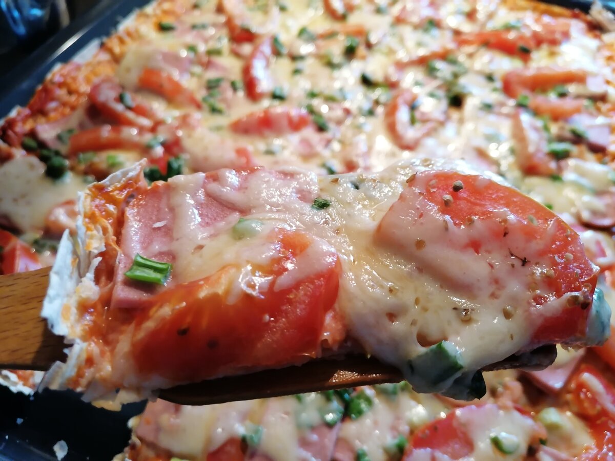 Приготовьте пиццу за 30 минут с тонким лавашом