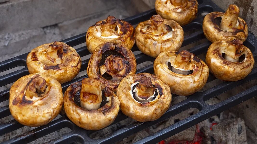 Шампиньоны на мангале: идеальная закуска к шашлыку за минуту