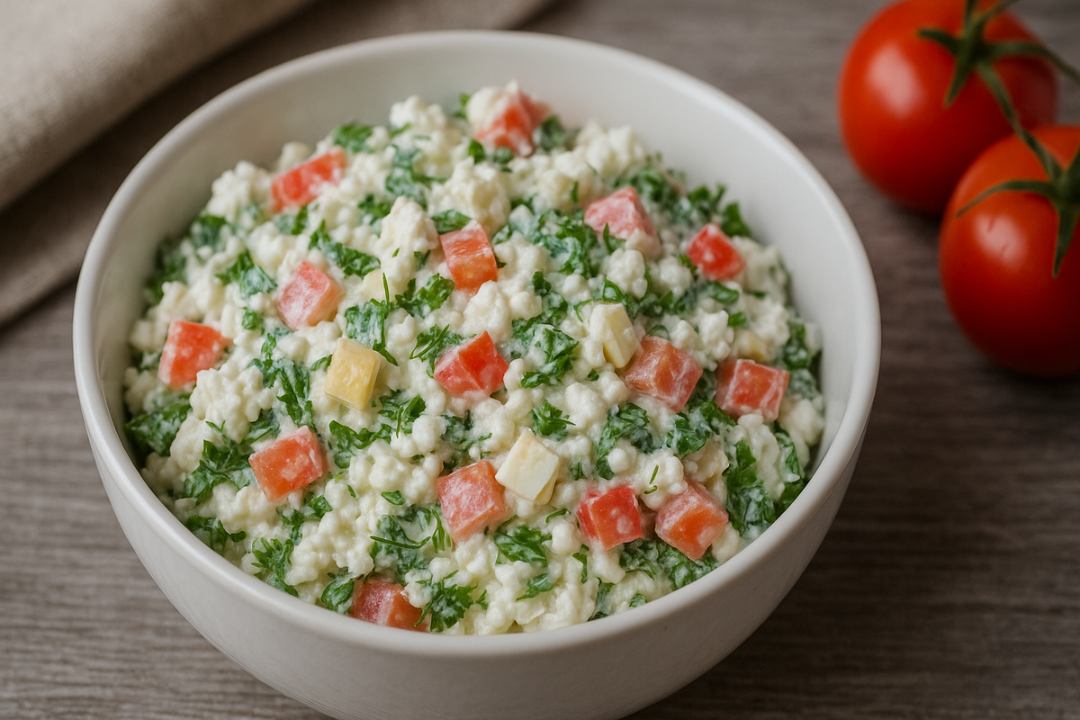 Легкий и вкусный салат с творогом: идеальный вариант для перекуса