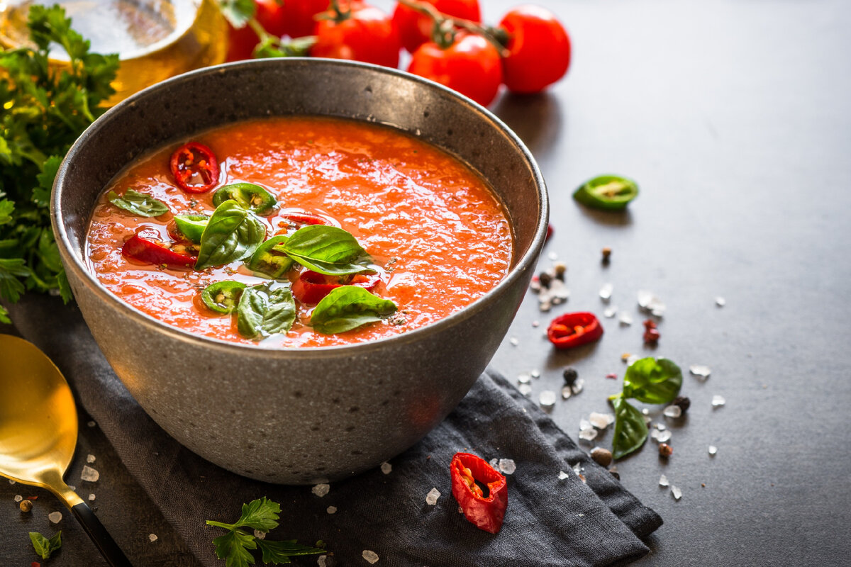 Удивительный томатный суп-пюре из свежих помидоров