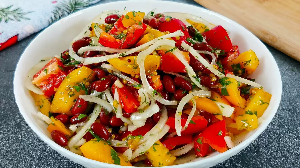 Витаминный салат с фасолью: легкость и вкус на вашем столе