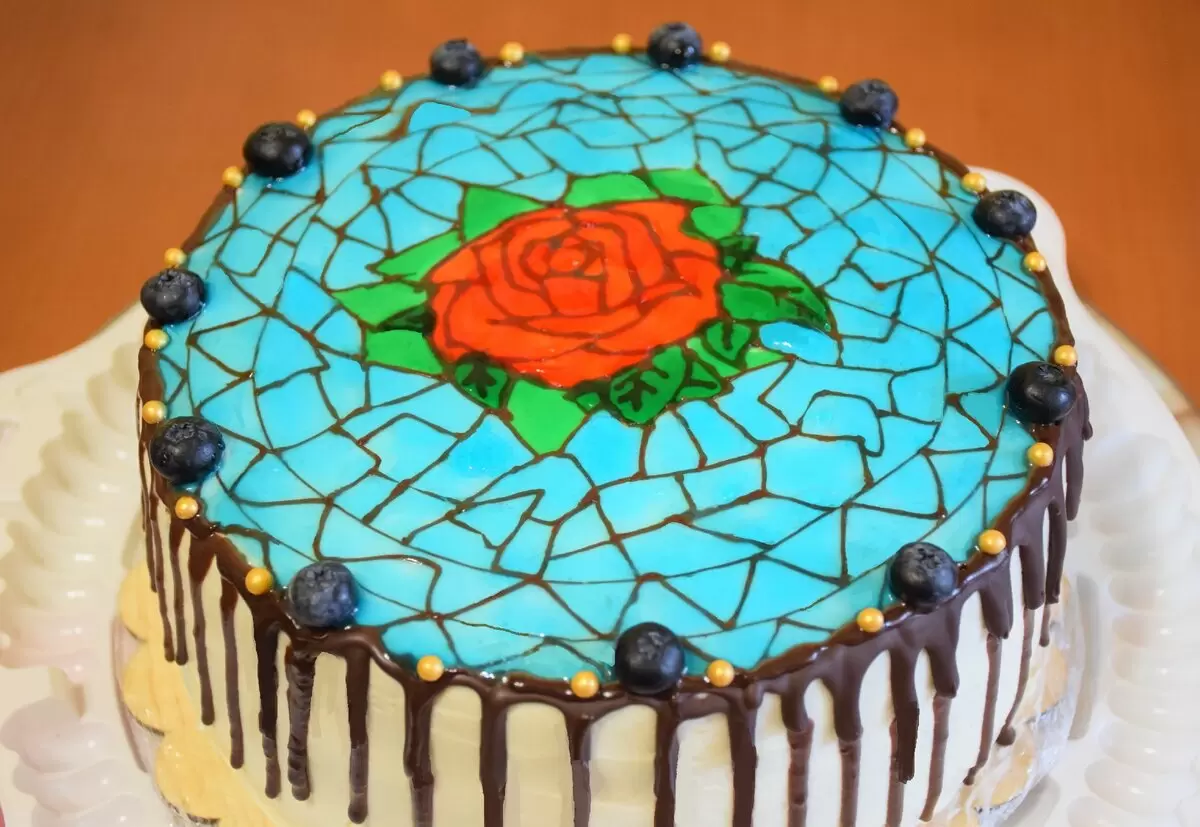 Торт "Сказка" с Персиками и Сырным кремом